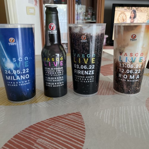 Bicchieri vasco rossi - rossi,