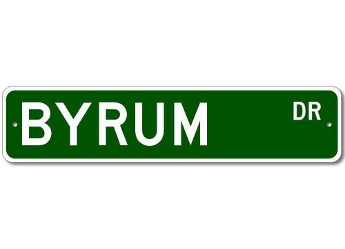 Byrum drive cartello stradale - byrum,