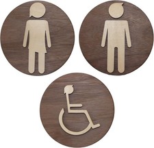 Cartello Toilette in Legno