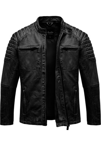 Giacca uomo vera - pelle, biker