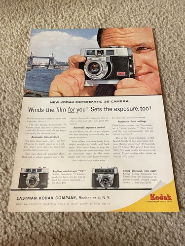 Pubblicità vintage 1961 kodak - pubblicità,