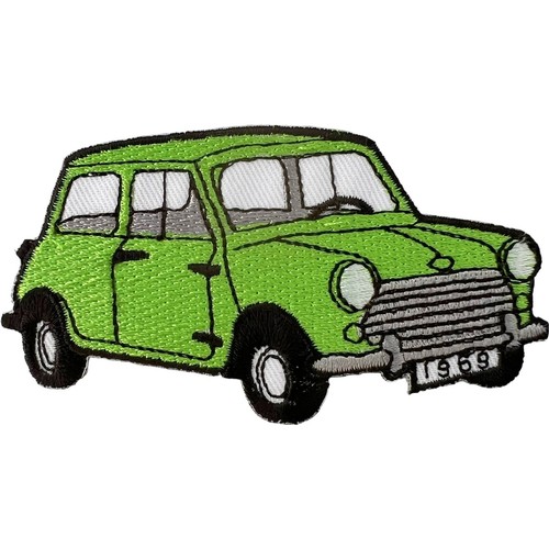 Green car iron sew - iron,