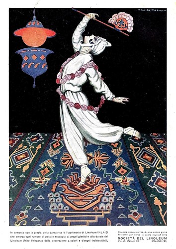 Pubblicita 1924 linoleum - 1924,