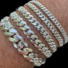 Bracciale uomo vero argento