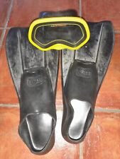 Pinne (42-44) e maschera vintage Mares Sub