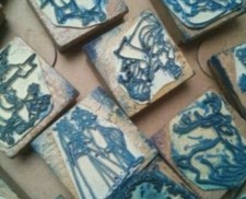 17 Timbri Stampini Vintage