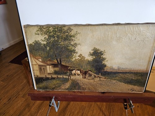 Titolo paesaggio bucolico xix - titolo:,