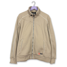 Giacca a vento Lotto Vintage tecnica beige con zip - Taglia XL uomo