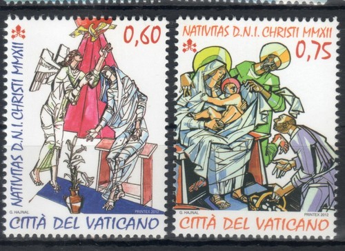 2012 vaticano natale - vaticano, mnh