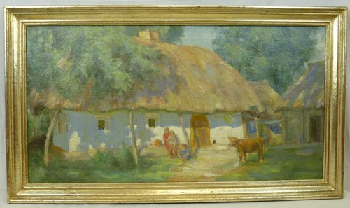 Dipinto olio idillio - dipinto, "idillio