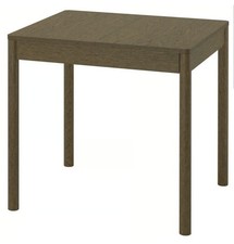 tavolo allungabile e due sedie mod Tonstad marrone impiallacciatura rovere/morde