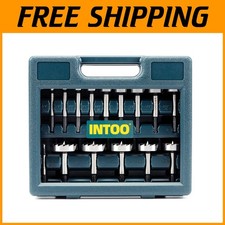 16-Piece Hex Shank Forstner Wood Drill Bit Set