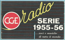 depliant - brochure CGE Radio Serie 1955/56 ... voci e musiche di tutto il mondo