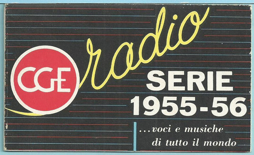 Depliant brochure cge radio - depliant,