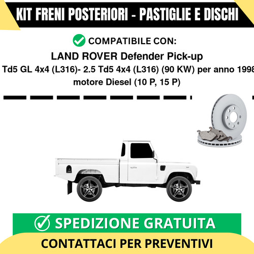 Kit freni posteriori per - kit,