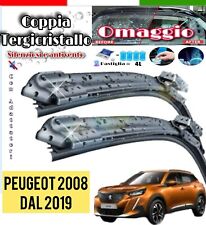 Kit 2 Spazzole Tergicristallo Anteriori Flat Per Peugeot 2008 II (600 400)mm