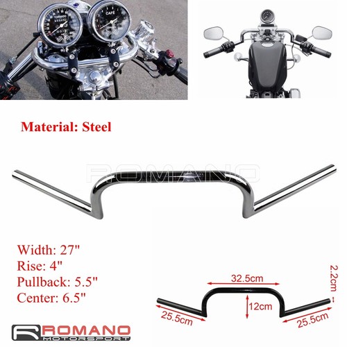 Manubrio clubman 22mm per - 7/8",