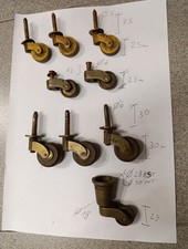 Lotto 9 Ruote Antiche In Ottone Anni 40/50