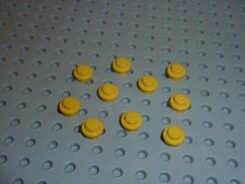 Lego yellow plates round - 10, x