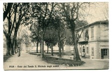 1913 Pisa Viale del Tondo S. Michele GULLER Ponte All'Abate FP B/N VG ANIM.