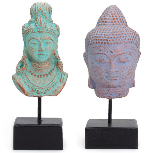 Scultura testa buddha - scultura, di
