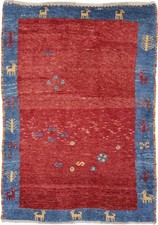 Originale Tappeto Persiano Gabbeh Ghashghai Orientale 141 CM X 80 Vecchio Natura