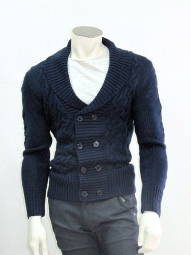Maglia lana grossa uomo slim