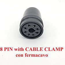 power connector femal presa socket octal 8 pin vintage ham radio rtx receiver CB