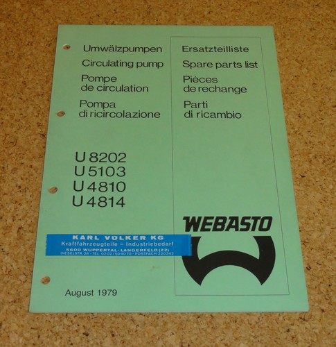 Listello ricambio webasto - ricambio,