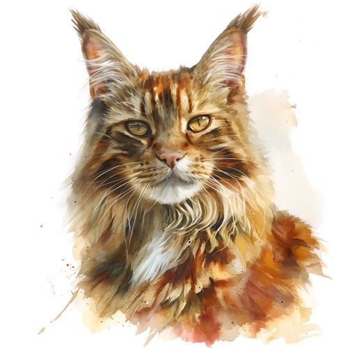 Adesivi maine coon gatto - 2,