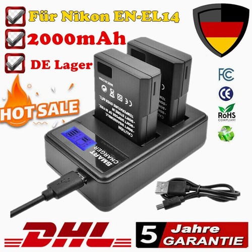 El14 el14a batteria - 2x, en-el14