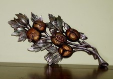 Cimasa Ramo di melograno •Legno intagliato• Vintage