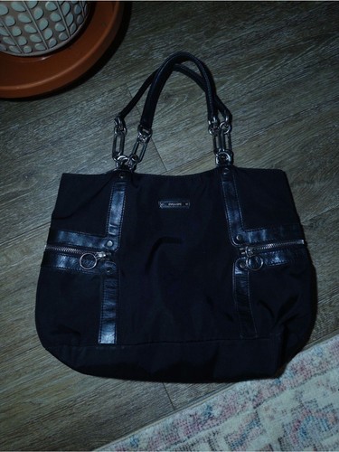 Pollini black tote bag with - black,