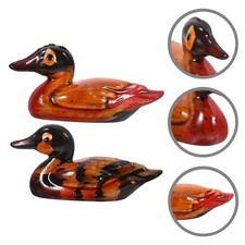  1 paio Scultura amante di anatre mandarine Figurine in resina Scultura in