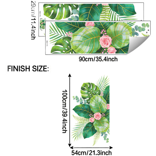 Adesivi murali monstera pvc - adesivi,