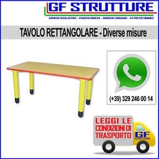Tavolo rettangolare da asilo