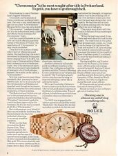 ROLEX OROLOGIO Oyster Perpetual Datejust Pubblicità 1 pagina originale 1971