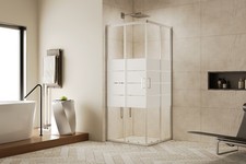 Box doccia serigrafato 4 bande 70x70 75x75 80x80 70x90 70x100 80x100 h190