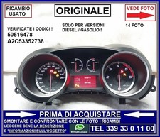 QUADRO STRUMENTI CONTA KM ORIGINALE ALFA ROMEO GIULIETTA DIESEL GASOLIO