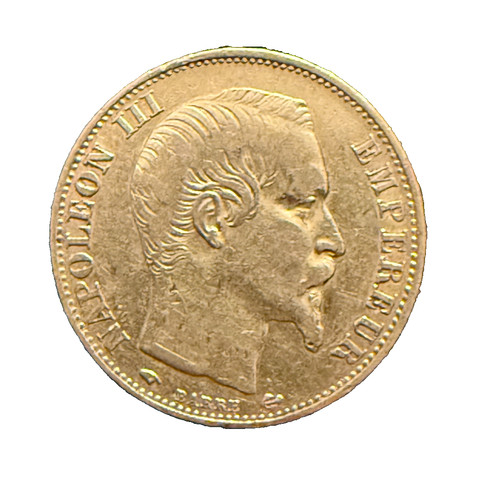 Francia 1859 oro - oro, 20