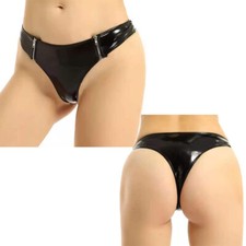 Mutandine donna wetlook PVC