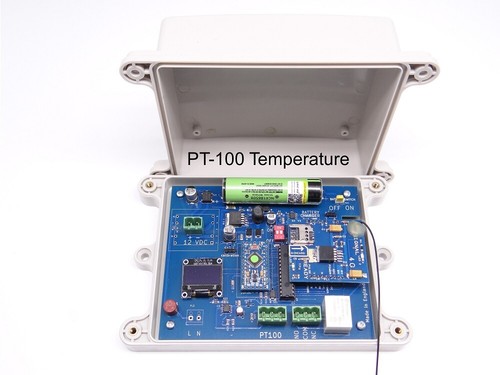 Allarme temperatura gsm 100 - temperatura, pt-100