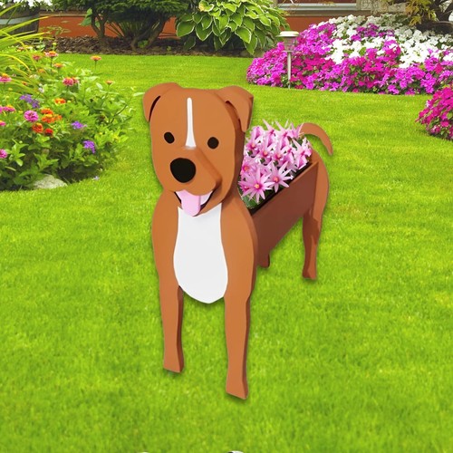 Staffordshire bull dog planter - staffordshire,