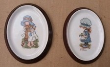 SARAH KAY Coppia PIASTRELLA CERAMICA  Ovale'70 THE VALENTINE