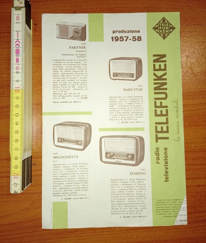 Telefunken radio televisione - radio,