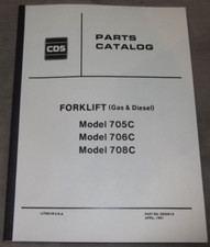Allis Chalmers 705C 706C 708C Gas & Diesel Muletto Parti Manuale Libro Catalogo