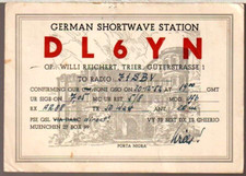 CR132 - CARTOLINA RADIOAMATORI -  GERMANY   1954