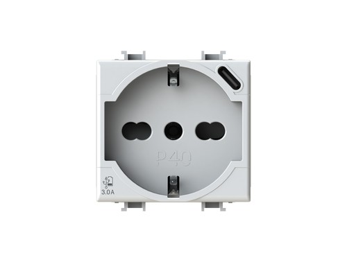 Presa schuko con usb - presa, "c"