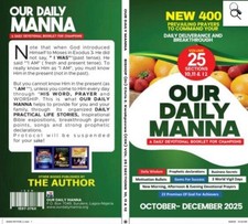 Our Daily Manna Devotional Book October to December 2025 ODM Q4