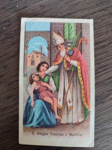 San biagio holy card ng - card,,